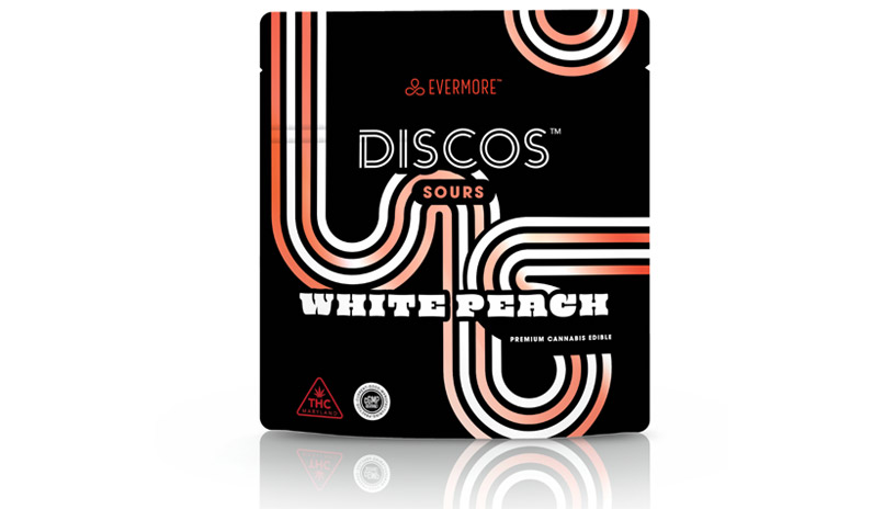 Evermore Discos - Sour White Peach - Premium Cannabis Edibles